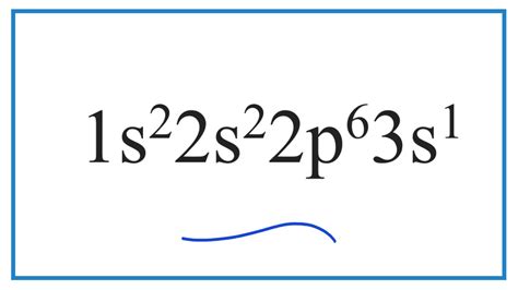 1s2 2s2 2p6 3s1|Electron Configuration .